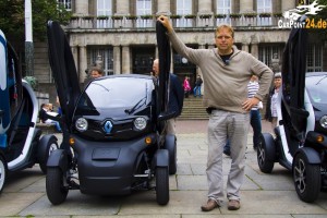 Impulsgeber Jörg Heynkes mit seinem Renault Twizy (Foto: archiv/reg)