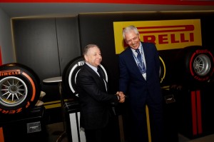 FIA Präsident Jean Todt (l.) und Marco Tronchetti Provera, CEO Pirelli. (Foto: Pirelli Dezschland)